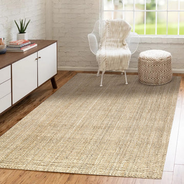 Hiro Hand Woven Chunky Jute Area Rug